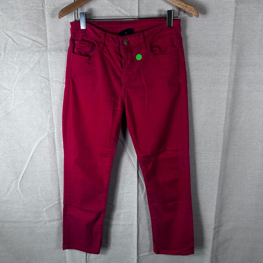 Armani Jeans J10 Vanilla Red Slim Fit Pants Women's 25 3Y5J10 5D1RZ